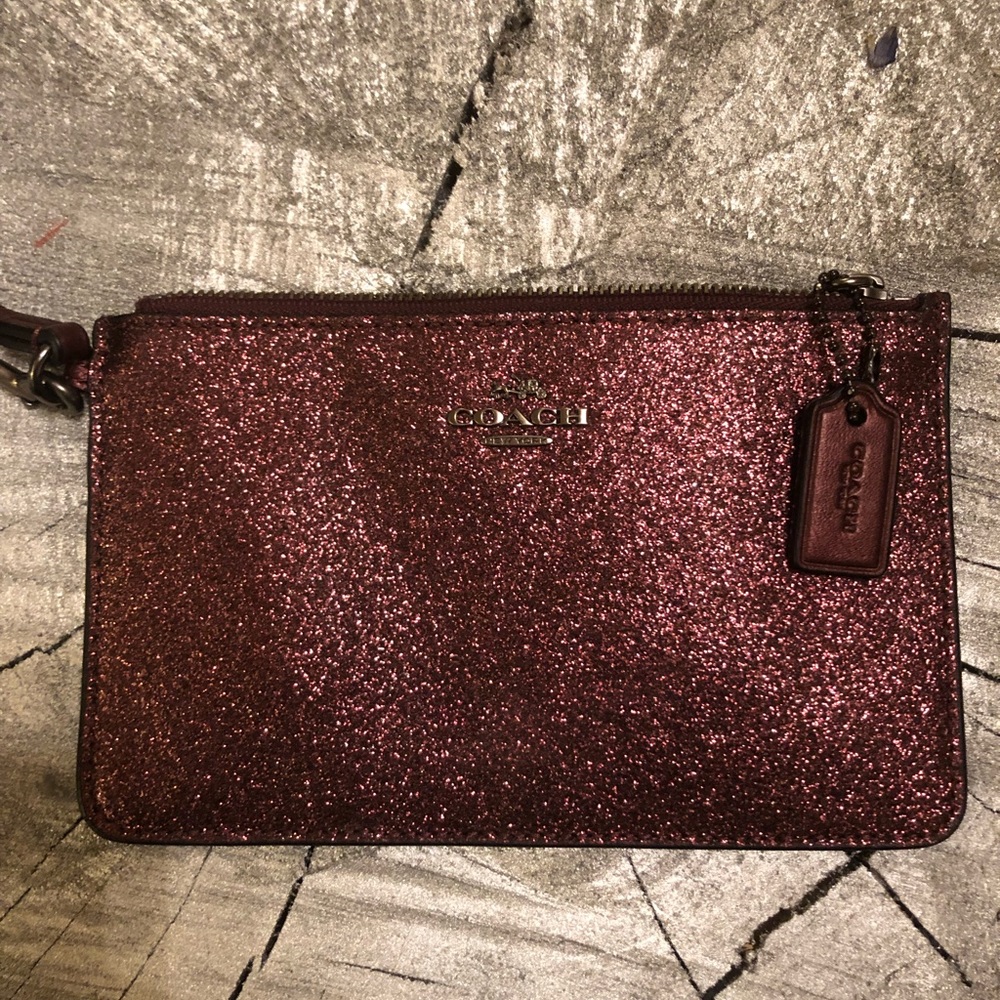 Coach sparkle wristlet ✨